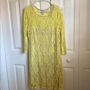 Yellow Lace Dress